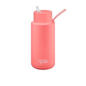 Frank Green Limited Edition Reusable Bottle with Straw 1L (34oz) Sweet Peach