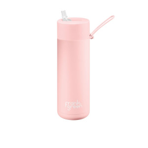 Frank Green Ultimate Ceramic Reusable Bottle with Straw 595ml (20oz) Blushed