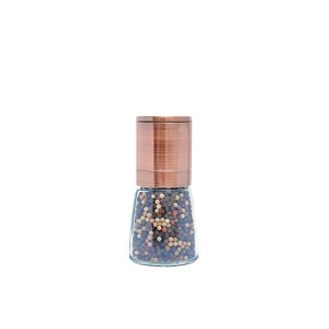 Grind & Shake Copper Upside Down Mill with Gourmet Peppercorn 65g