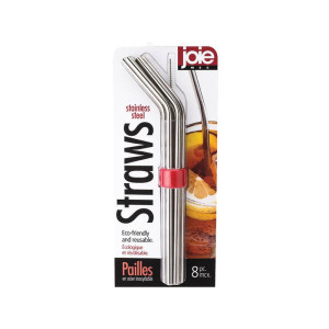 Joie Stainless Steel Straws - 6 Pack