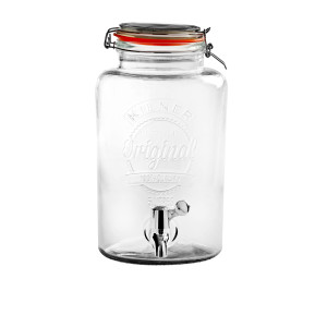 Kilner Round Drink Dispenser Jar with Dispensing Tap 8L