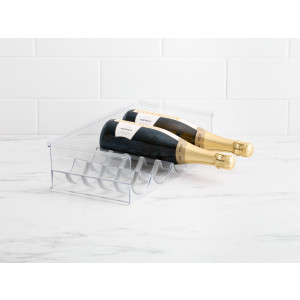Kitchen Pro Clear Stackable Wine Rack 4 Bottle