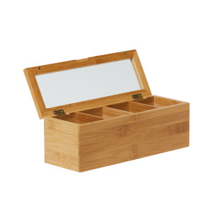 Kitchen Pro Eco Tea Box 4 Compartment Natural
