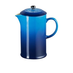 Le Creuset Stoneware French Coffee Press Azure Blue