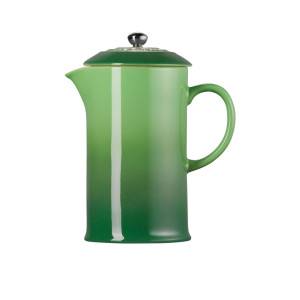 Le Creuset Stoneware French Coffee Press Bamboo Green