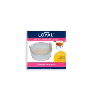 LOYAL Pre-Cut Paper with Tabs Round 20cm Pack of 24