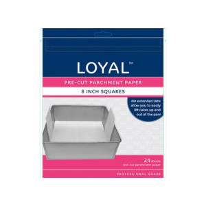 LOYAL Pre-Cut Paper with Tabs Square 20cm Pack of 24
