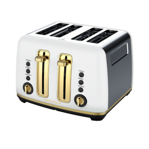 Morphy Richards Ascend Soft Gold 4 Slice Toaster White