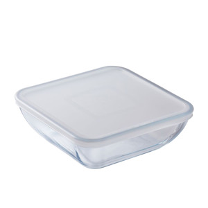 O'Cuisine Square Glass Food Storage Container 1.6L