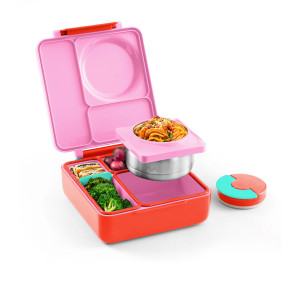 Omie Hot and Cold Bento Box Pink Berry