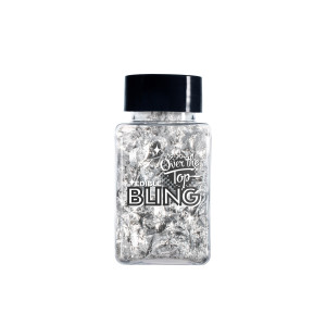 Over The Top Edible Bling Leaf Flakes 2g Silver
