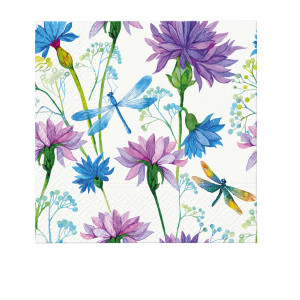 PAW Everyday 3ply Paper Napkin 20pk Flower with Dragonfly