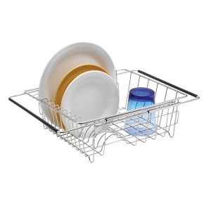 Polder Stainless Steel Expandable In-Sink Dish Rack 35cm