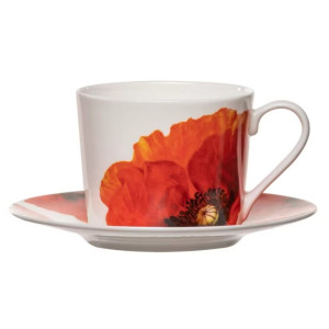 Ashdene Red Poppies Cup and Saucer