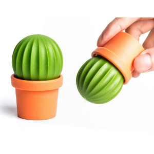 Qualy Salt And Pepper Shaker Cactus Green