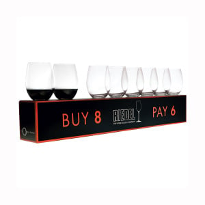 Riedel 'O' Wine Cabernet Merlot Glasses Buy 6 Get 8