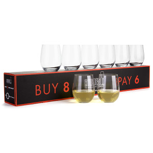 Riedel 'O' Viognier Chardonnay Wine Glasses Buy 6 Get 8