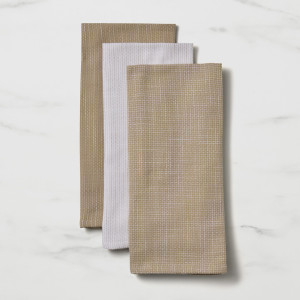 Salisbury & Co Devon Tea Towel Set of 3 White/Grey