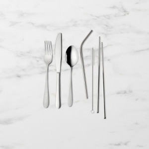 Salisbury & Co Maestro Travel Cutlery Set 7 Piece with Grey Bag