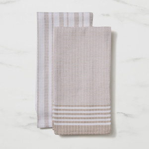 Salisbury & Co Marine Tea Towel Set of 2 White/Grey