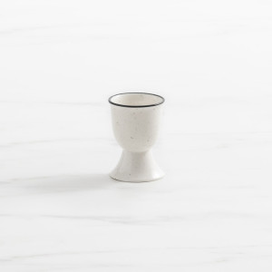 Salisbury & Co Mona Egg Cup White with Black Speckle
