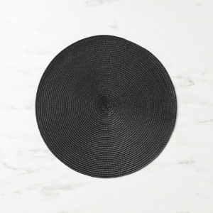 Salisbury & Co Classic Round Placemat 38cm Charcoal