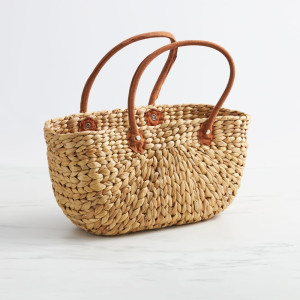 Salisbury & Co Province Carry Basket with Suede Handle Medium