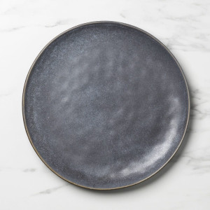 Salisbury & Co Siena Round Platter 33cm Charcoal