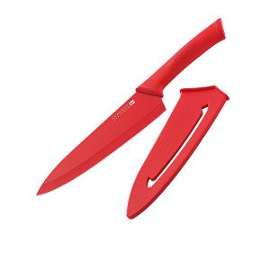Scanpan Spectrum Soft Touch Cooks Knife 18cm Red