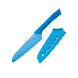 Scanpan Spectrum Soft Touch Santoku Knife 14cm Blue