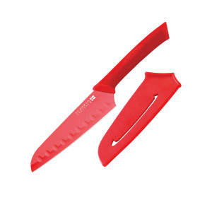 Scanpan Spectrum Soft Touch Santoku Knife 14cm Red