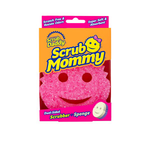 Scrub Daddy - Scrub Mommy Dual Sided Scrubber & Sponge Pink