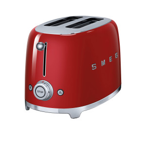 Smeg 50's Retro Style TSF01 2 Slice Toaster Red