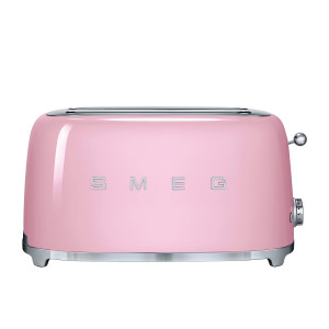 Smeg 50's Retro Style TSF02 4 Slice Toaster Pastel Pink