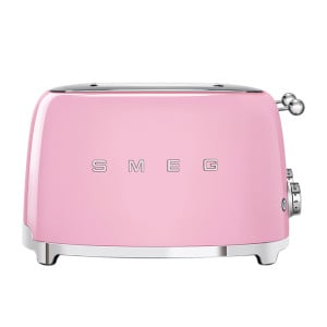 Smeg 50's Retro Style TSF03 4 Slot Toaster Pink