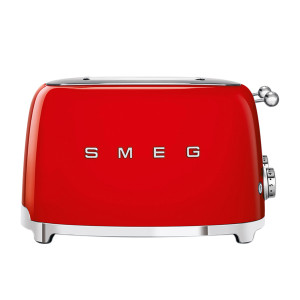Smeg 50's Retro Style TSF03 4 Slot Toaster Red