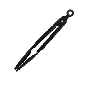 St. Clare Heavy Duty Tongs with Silicone Grip 26cm Black