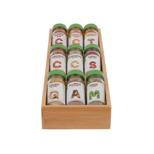 Stax Bamboo Spice Drawer Organiser