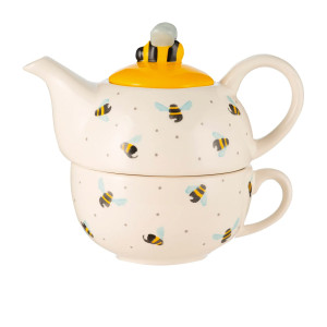 Sweet Bee Collection Tea for One Teapot Set