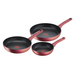 Tefal Perfect Cook Induction Non-Stick Triple Pack Frypan 