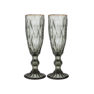 Tempa Ezra Champagne Glass Set of 2 Ivy