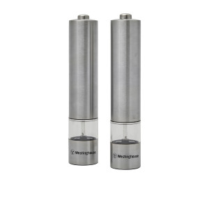 Westinghouse Electric Salt and Pepper Mill Set Stainless Steel