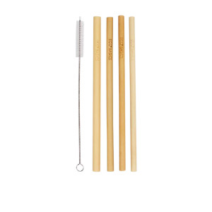 White Magic Eco Basics Bamboo Straws 4 Pack