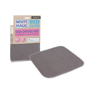 White Magic Microfibre Eco Dish Drying Mat Charcoal 45x40cm