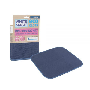 White Magic Microfibre Eco Dish Drying Mat Denim 45x40cm