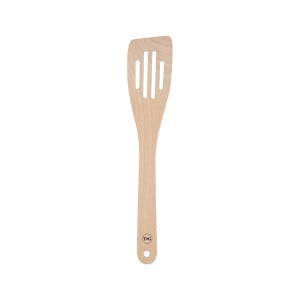 Wild Wood Curved Slotted Wok Spatula Beech 30cm