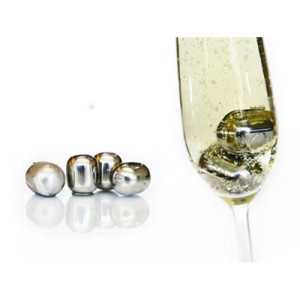 Bartender Stainless Steel Wine Pearls, Set of 4