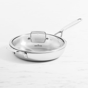 Wolstead Superior Steel Saute Pan with Lid 28cm