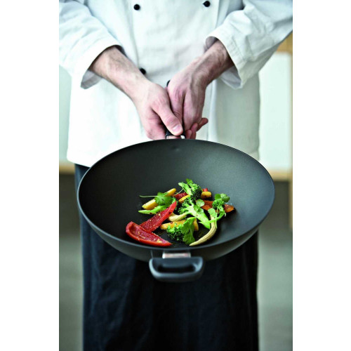 Scanpan Titanium Wok with Rack & Chopsticks 36cm