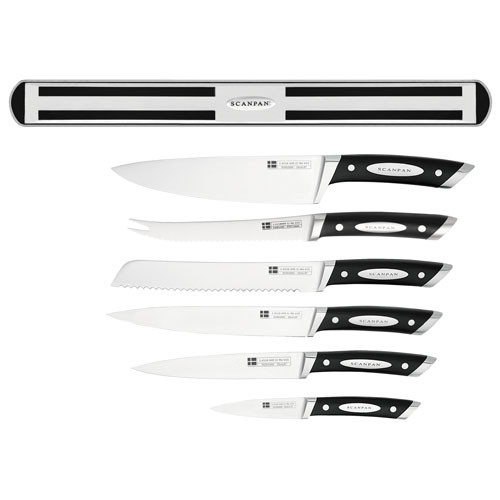 Scanpan Classic 7pc Knife Set with Magnetic Rack